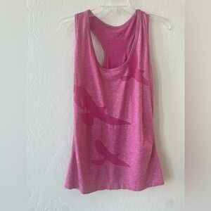 Oiselle Flyte Racer Back Bird Pink Tank Top Womens Large